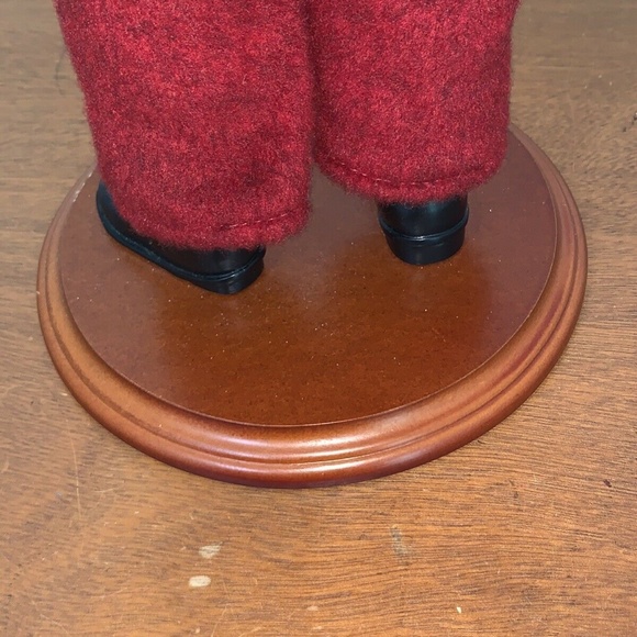 COPY - Vintage Holiday CHRISTMAS CAROLER BOY Child Figure Wood Base Porcelain F…